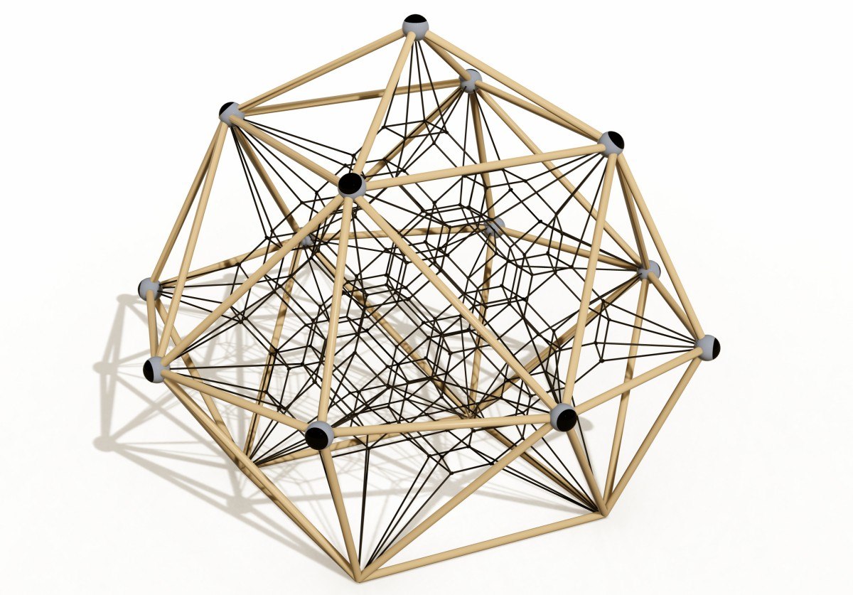 Панорамная экспозиция &laquo;Геометрическая металлическая площадка Альпинисты-3&raquo;