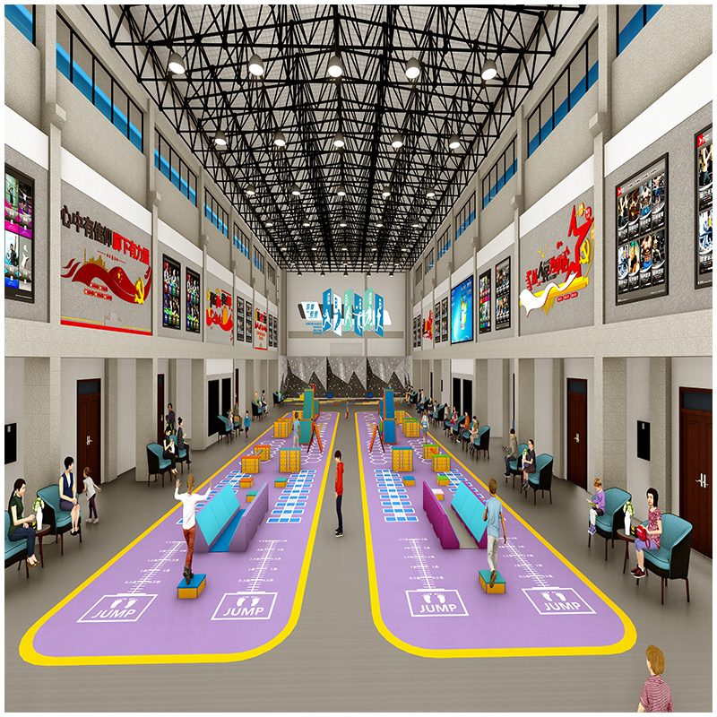 Детский тренировочный комплект с полосой препятствий в помещении