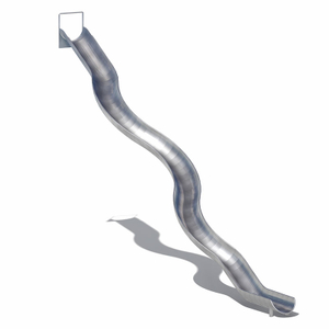 Коммерческие горки из нержавеющей стали с волнистой трубкой для детской площадки