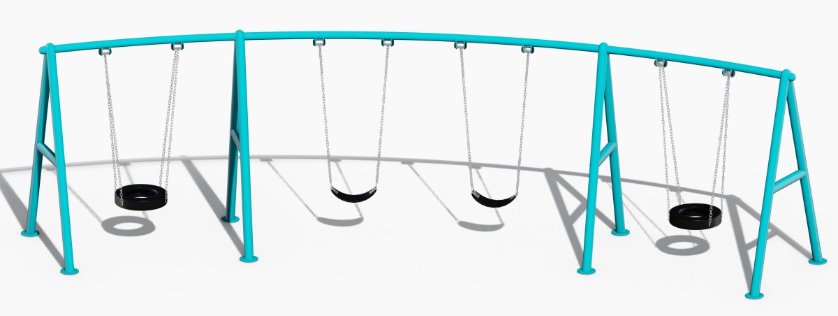 Металлические детские качели (3)