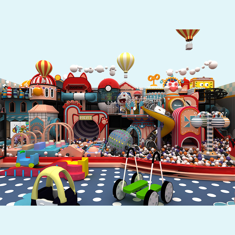 Серия Macaron Коммерческая игровая площадка Soft Play Resort
