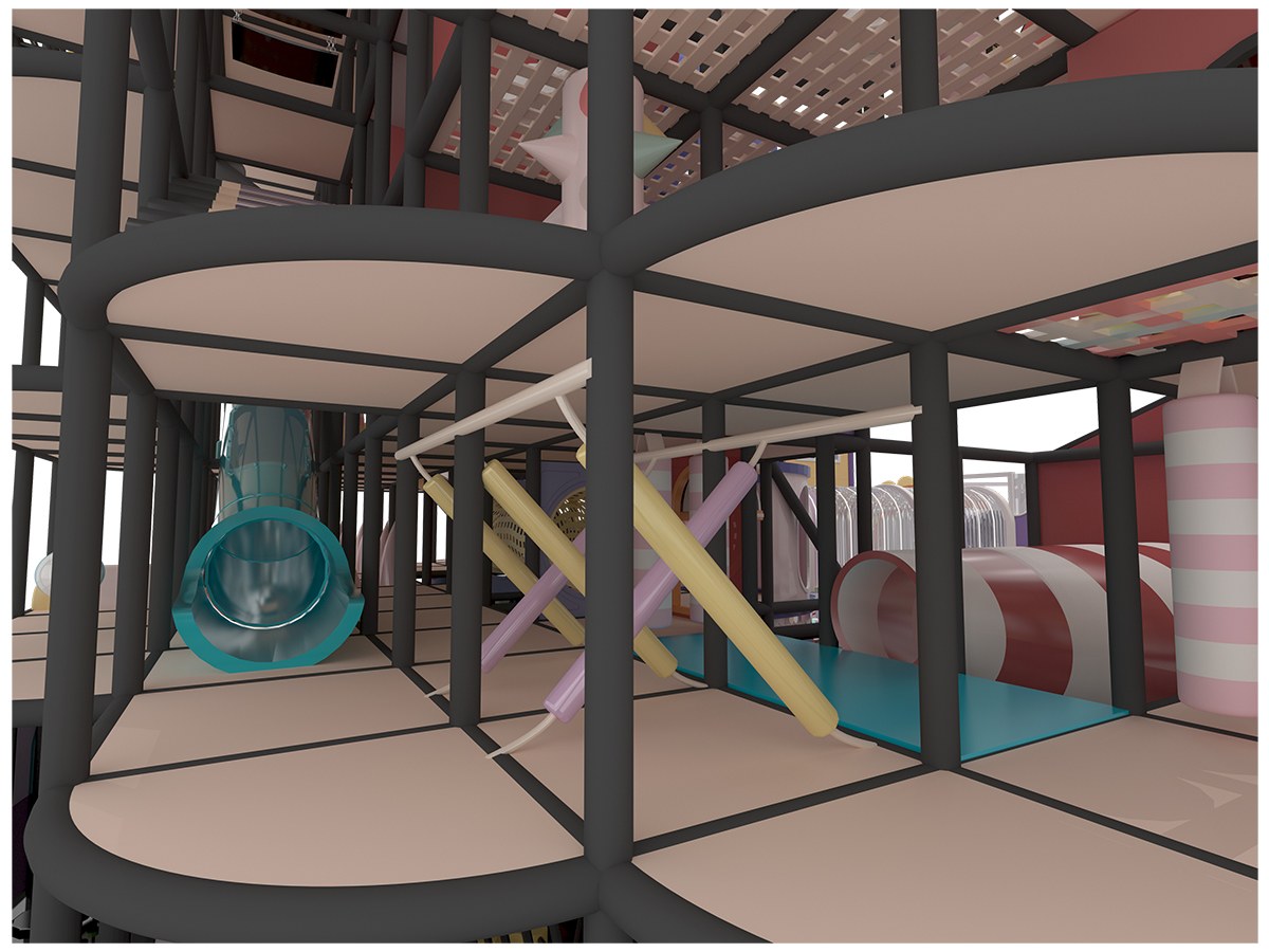 5. Детская игровая структура Macaron Pastel в помещении (9)