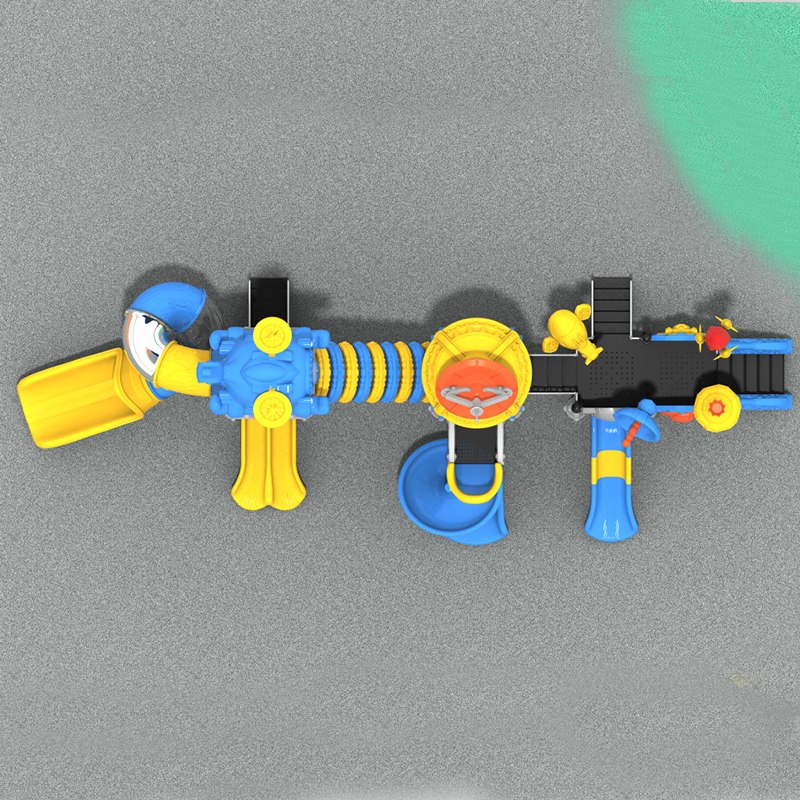 Spaceship Adventure Playground Slide для захватывающей игры на свежем воздухе