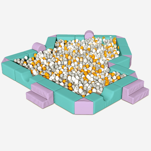 Тематическая крытая мягкая игровая яма для игры в мяч неправильной формы, изготовленная по индивидуальному заказу 
