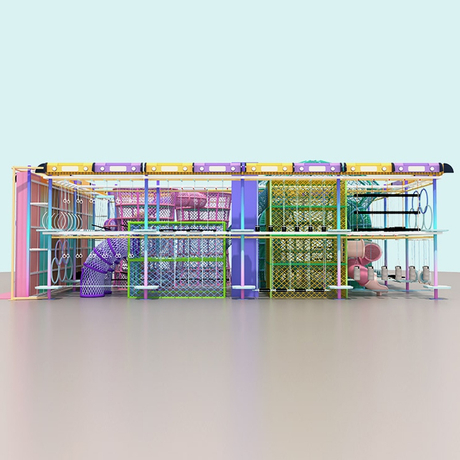 Экологически чистая крытая веревочная площадка для торговых центров и игровых площадок