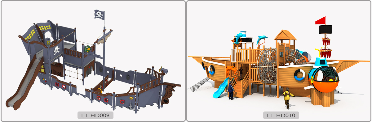 детская площадка с пиратским кораблем (5)
