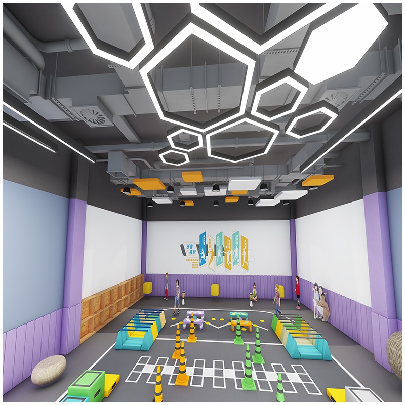 Изготовленное на заказ оборудование для тренировки полосы препятствий для закрытых игровых площадок