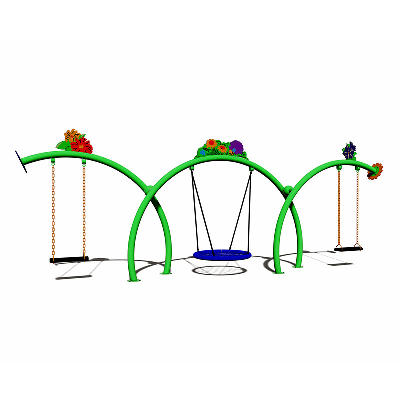 Детские качели прочной конструкции идеально подходят для игр на свежем воздухе