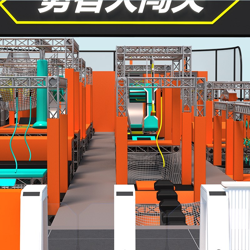 Оборудование для крытого спортивного парка: набор для преодоления препятствий «Отважный воин ниндзя»