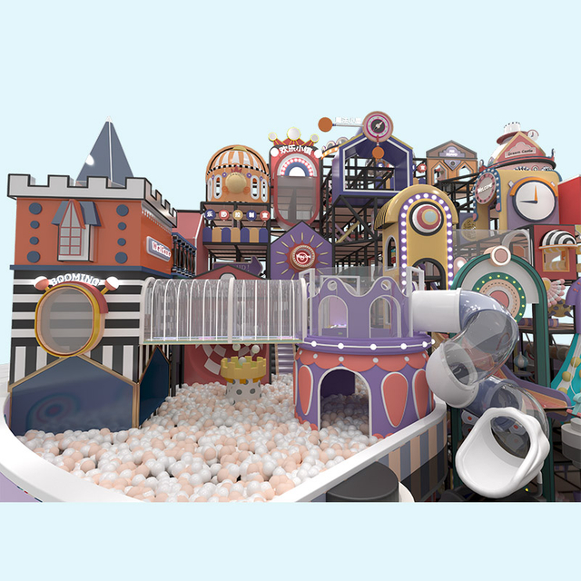 Серия Macaron Детский пастельный лабиринт Поставщик игр в помещении