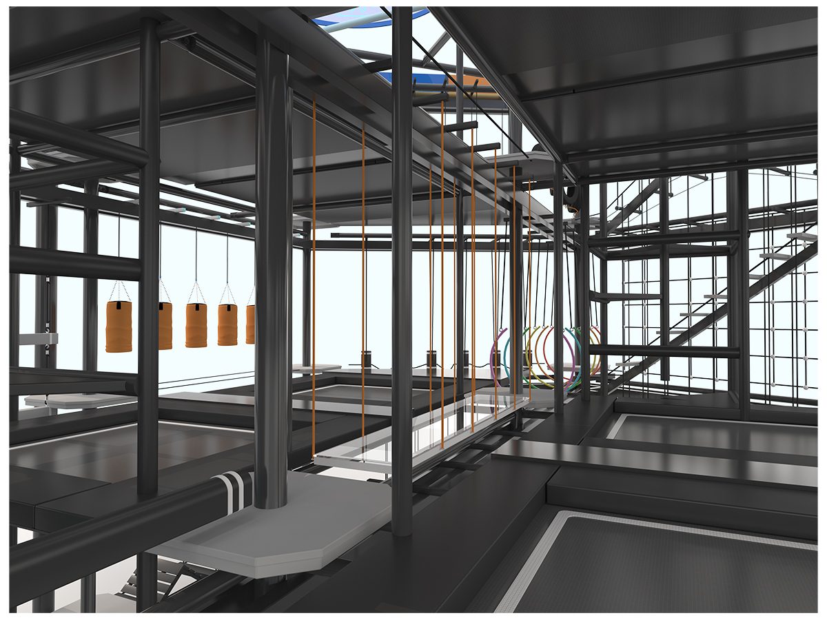 5.Тимбилдинг в помещении с высокими веревочными площадками (11)