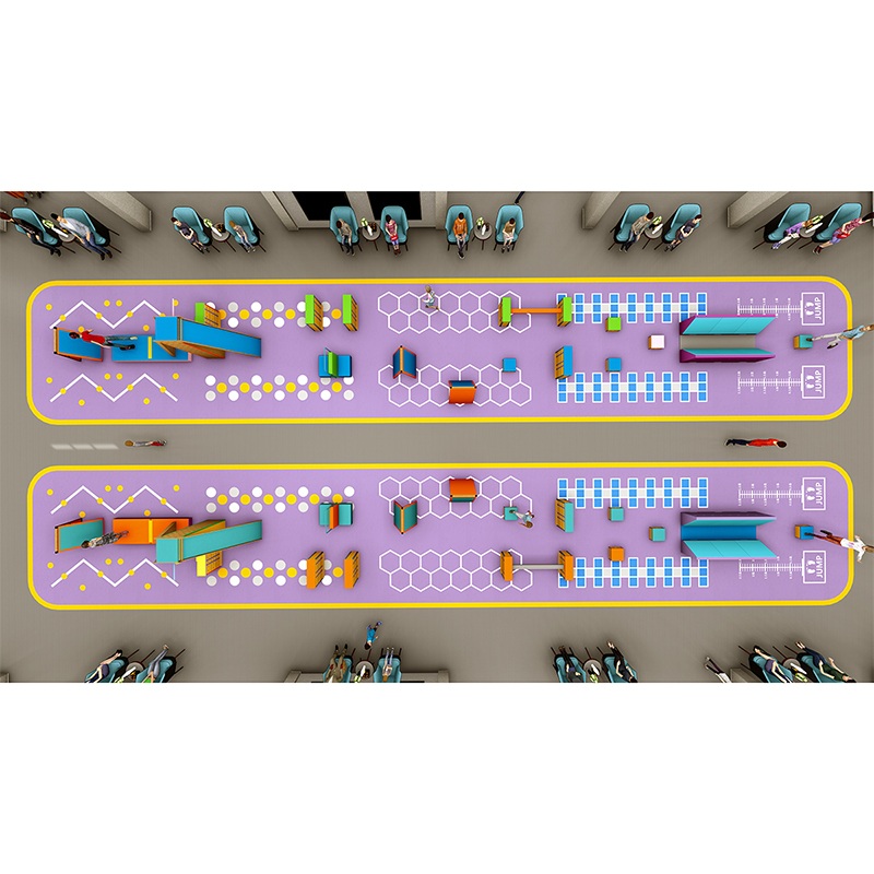 Детский тренировочный комплект с полосой препятствий в помещении