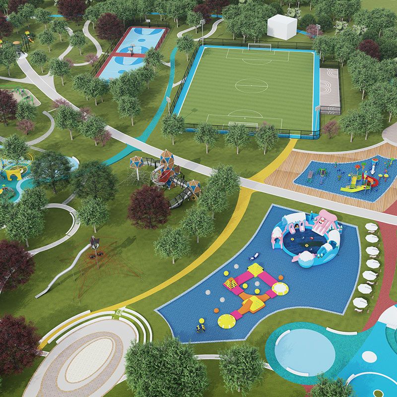 Пейзажная игровая площадка，Производитель ландшафтного дизайна детской площадки