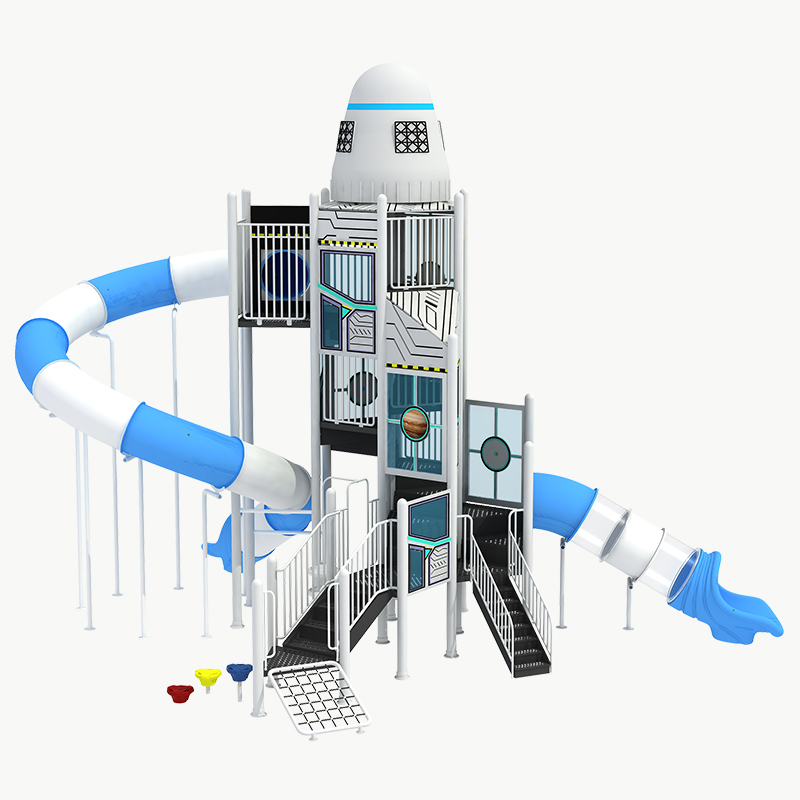 Детская площадка, ракетная горка, торговец ракетными кораблями, игровая площадка