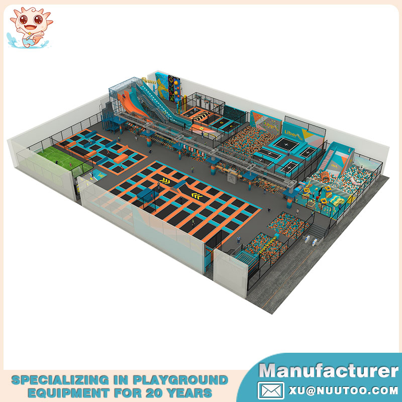 Оборудование для большого крытого батутного паркаNU-BC007