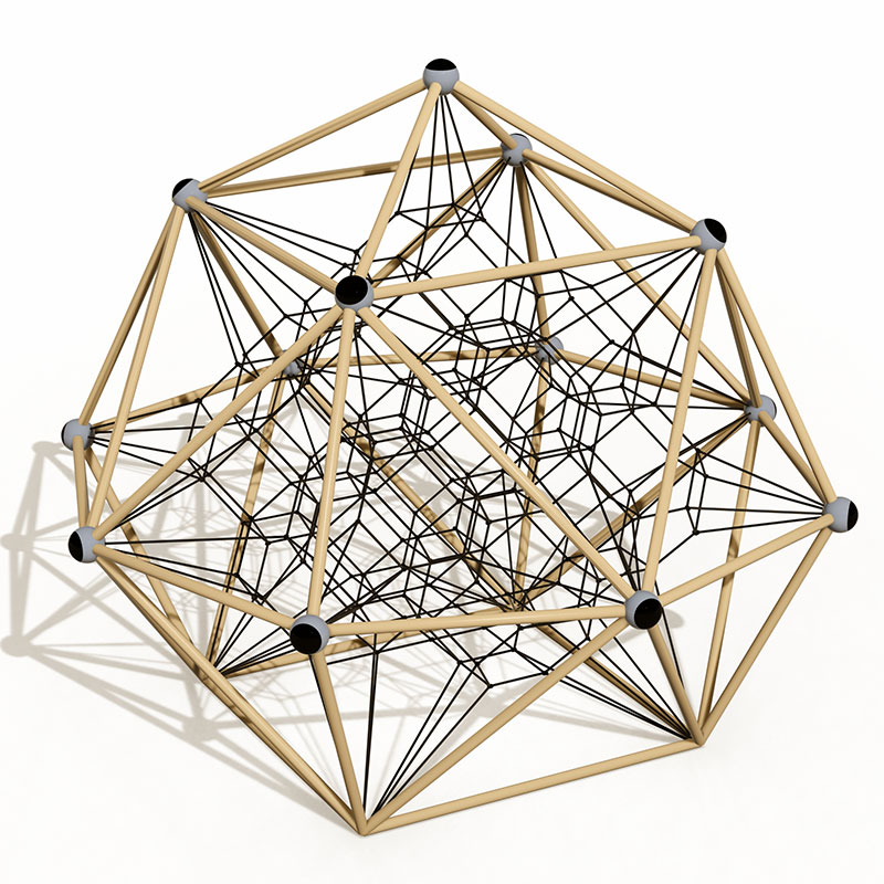 Геометрические металлические альпинисты для игровых площадок