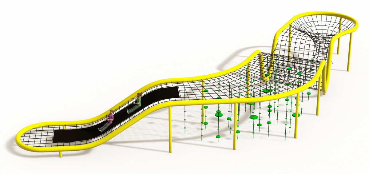 Мягкий набор для лазания на открытом воздухе с паучьей сеткой