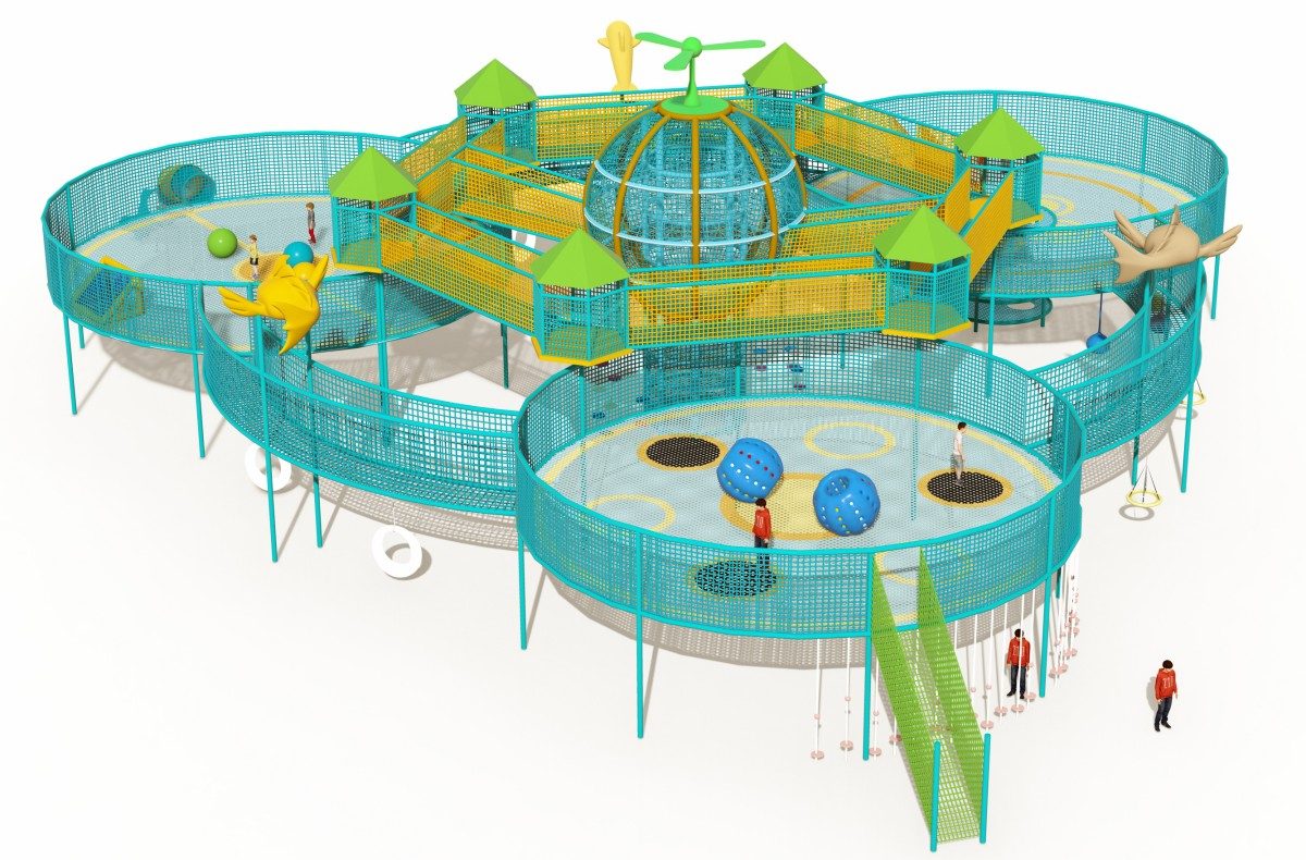 15. Большая веревочная игровая площадка -3