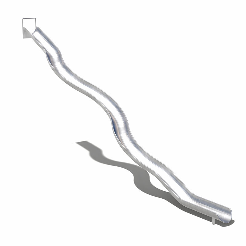 Коммерческие горки из нержавеющей стали с волнистой трубкой для детской площадки