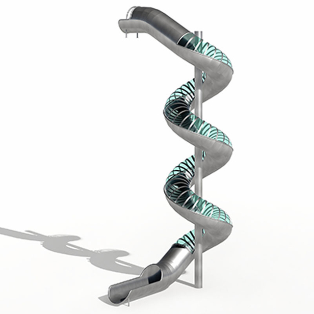 Спиральные горки для детской площадки из нержавеющей стали