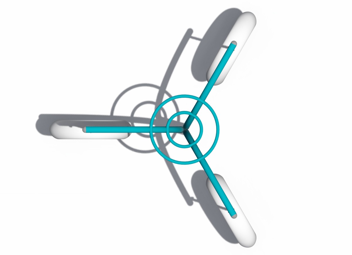 Качели на открытой площадке с лунным сиденьем (5)