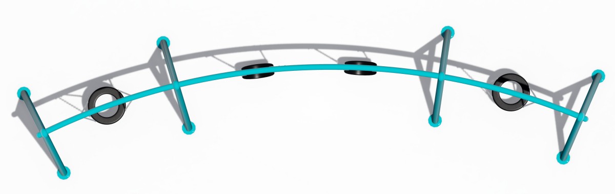 Металлические детские качели (5)