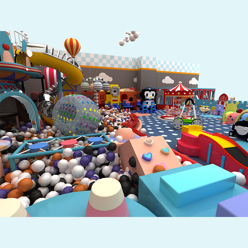 Серия Macaron Коммерческая игровая площадка Soft Play Resort
