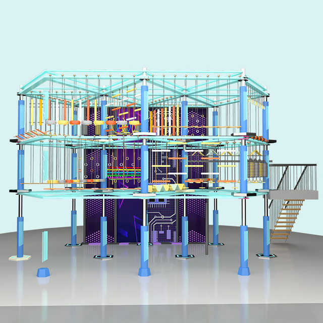 Крытая веревочная площадка - поставщик приключенческих игр в торговом центре