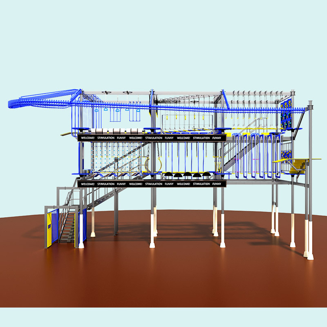 Коммерческая крытая веревочная площадка для торговых центров и молодежных лагерей