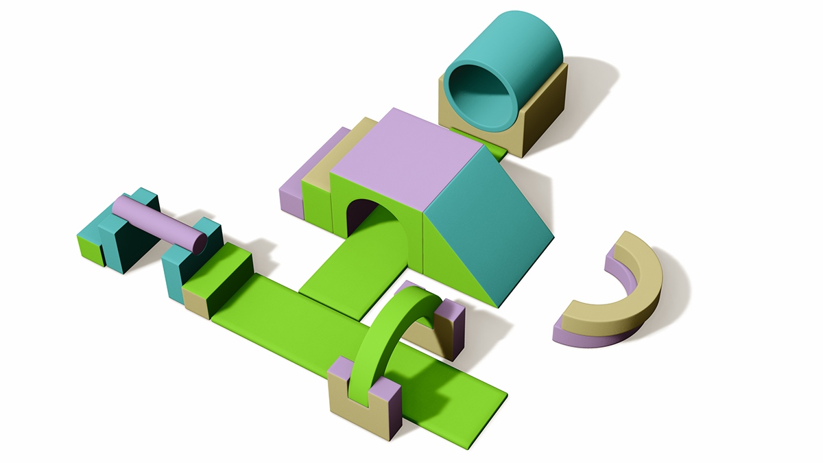 8. Мягкая игра в помещении для детских садов (2)