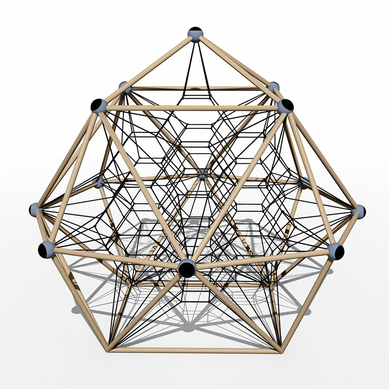 Геометрические металлические альпинисты для игровых площадок
