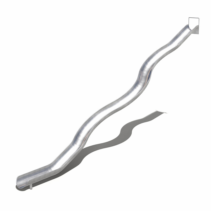 Коммерческие горки из нержавеющей стали с волнистой трубкой для детской площадки