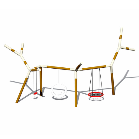 Гальванизированное качание ветки дерева детей трубы для открытой игровой площадки