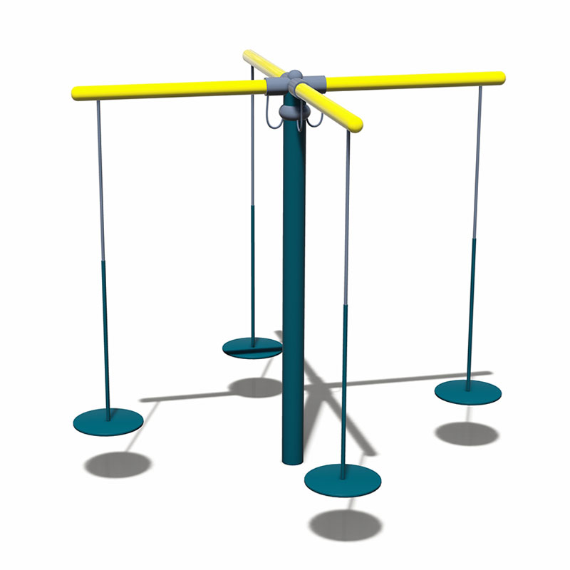 Оцинкованные детские качели из труб для безопасного развлечения и ежедневной игры
