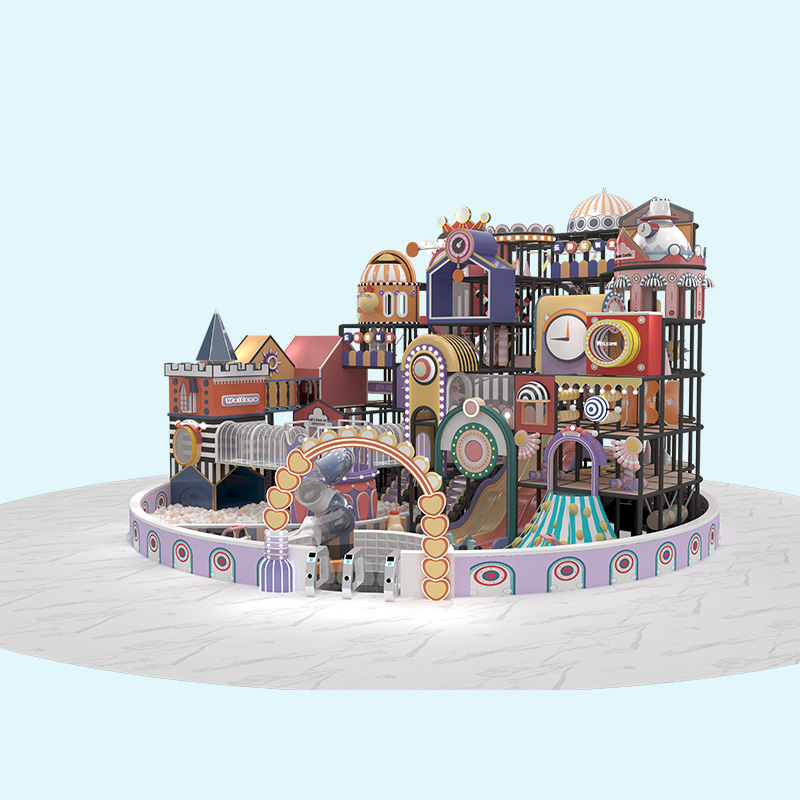 Серия Macaron Детский пастельный лабиринт Поставщик игр в помещении