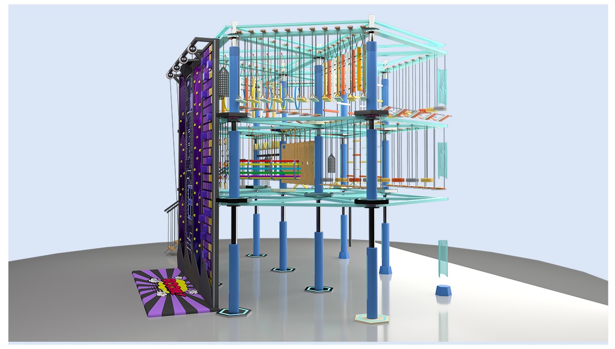 1. Крытая веревочная площадка для торговых центров (6)