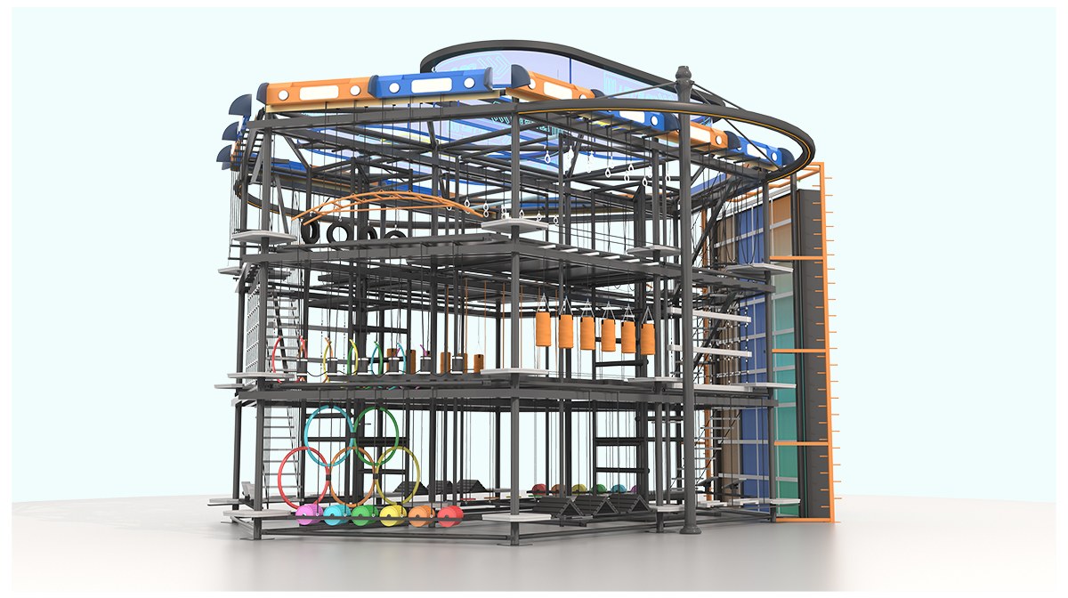 5. Тимбилдинг, крытая веревочная площадка (2)