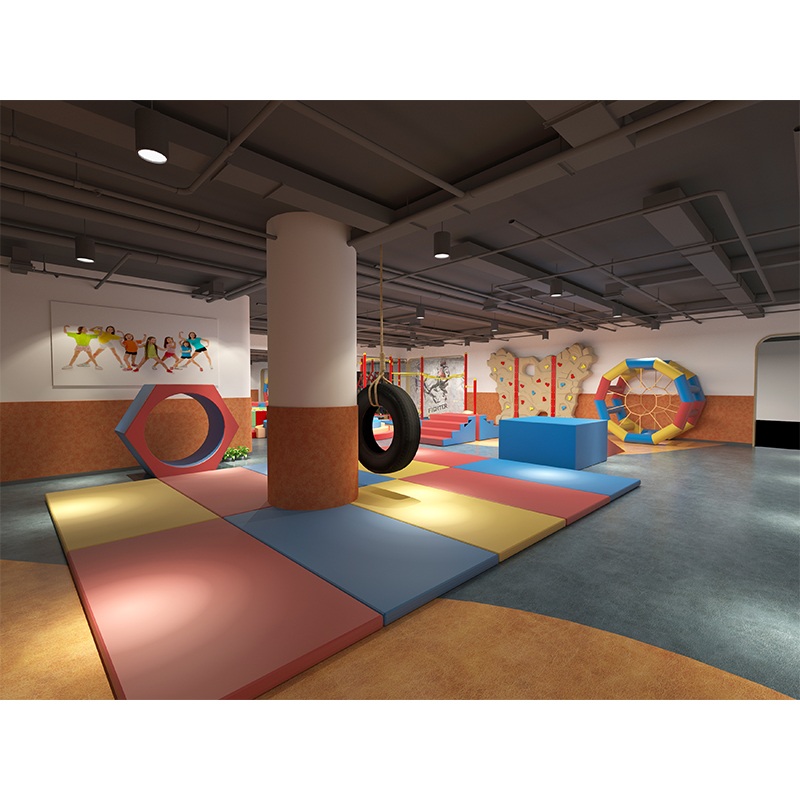 Тренажерное оборудование для семейного использования в помещении с полосой препятствий