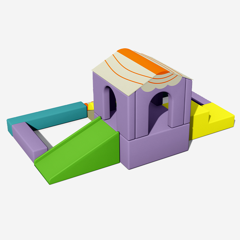 Домик для скалолазания с мягкой подкладкой — оборудование для мягких игр в помещении 