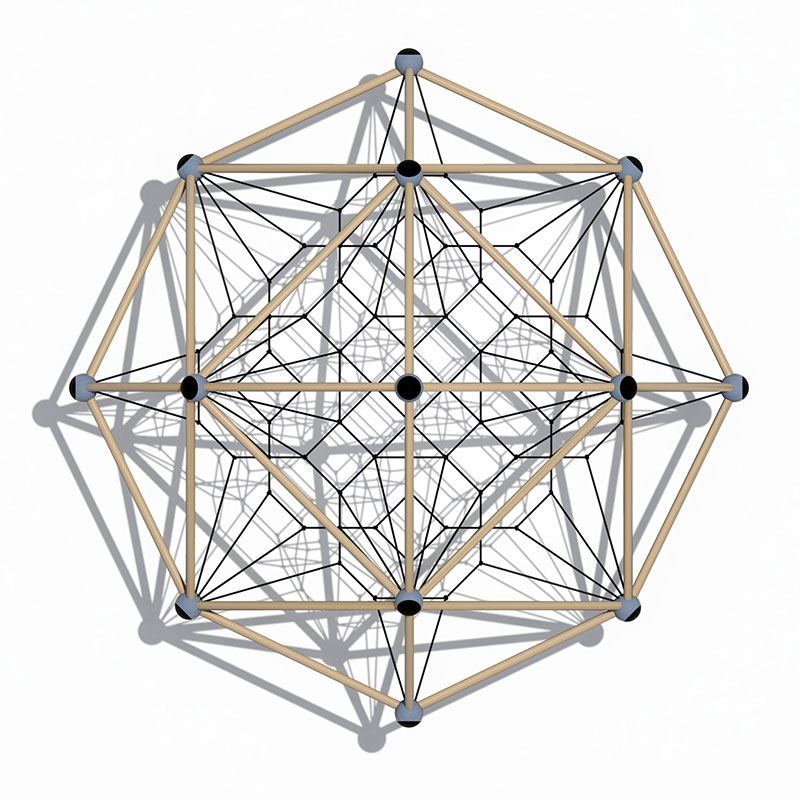Геометрические металлические альпинисты для игровых площадок