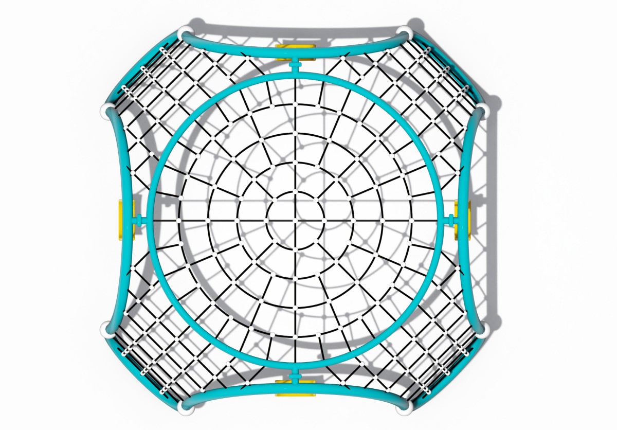 Альпинист-паук-паутина с набором качелей