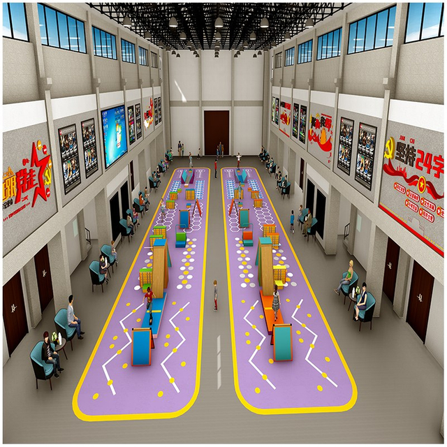 Детский тренировочный комплект с полосой препятствий в помещении