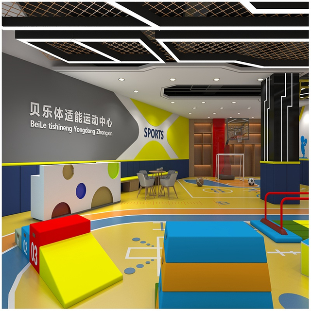 Тренажерное оборудование для семейного использования в помещении с полосой препятствий