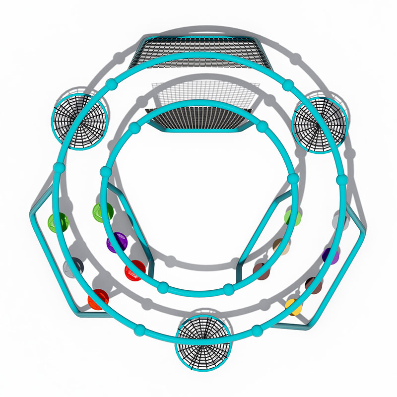 Уличные многофункциональные детские качели с функцией лазания