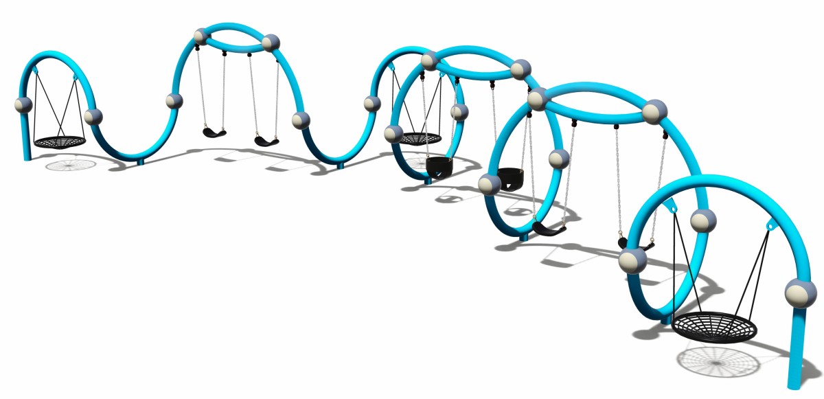 качели для детской площадки на открытом воздухе (1)