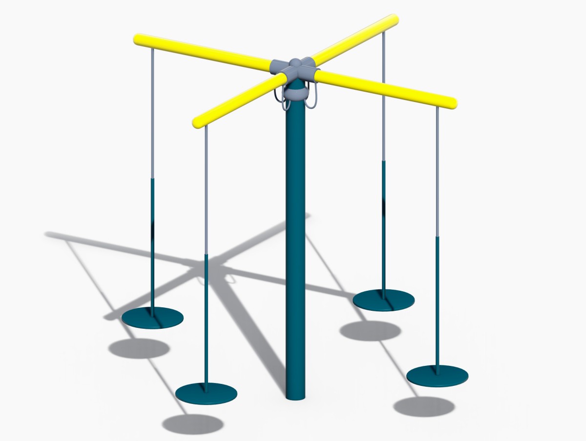 качели на несколько человек для открытой игровой площадки (3)