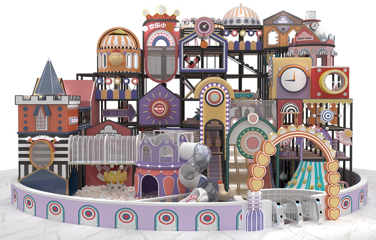 5. Детская игровая структура Macaron Pastel в помещении (2)