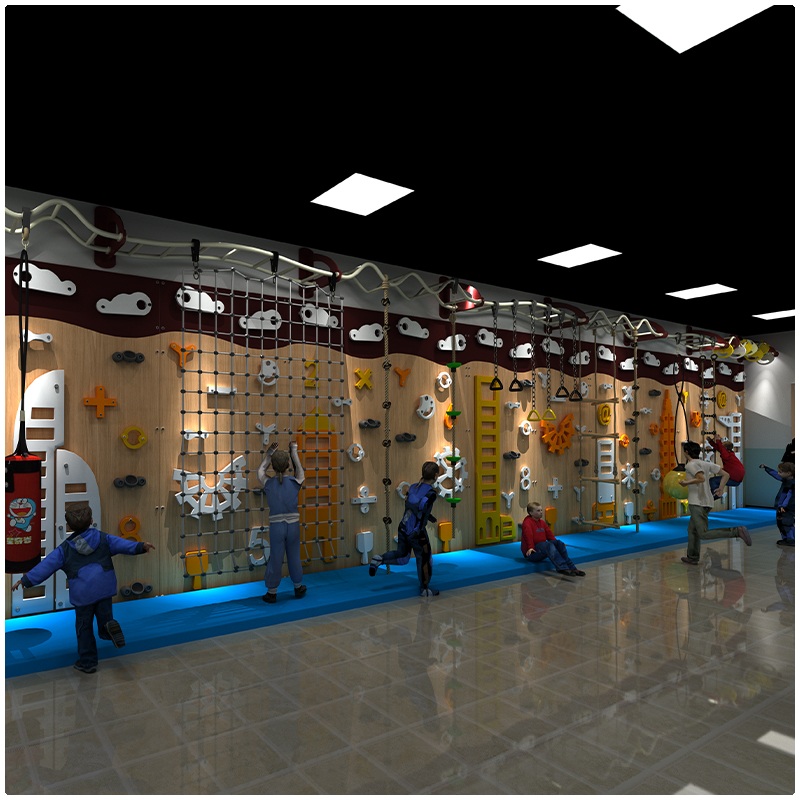 Стенка для скалолазания «Игривая игровая площадка» — тематический набор стен для скалолазания в помещении