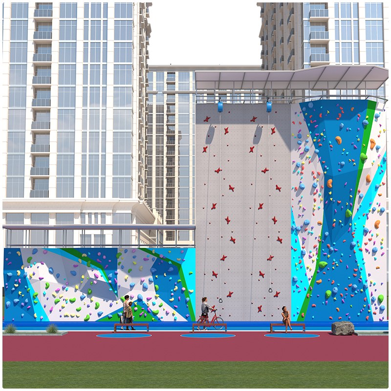 Модульный внутренний скалодром разной высоты | Скалолазание в парке приключений